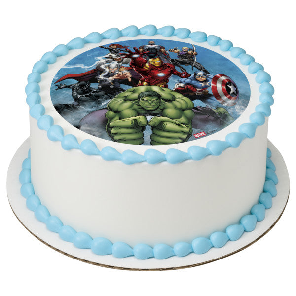 MARVEL Avengers Mightiest Heroes  Edible Cake Topper Image