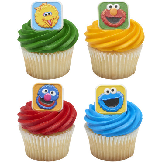 Sesame Street® Bright & Fun Cupcake Rings 12ct