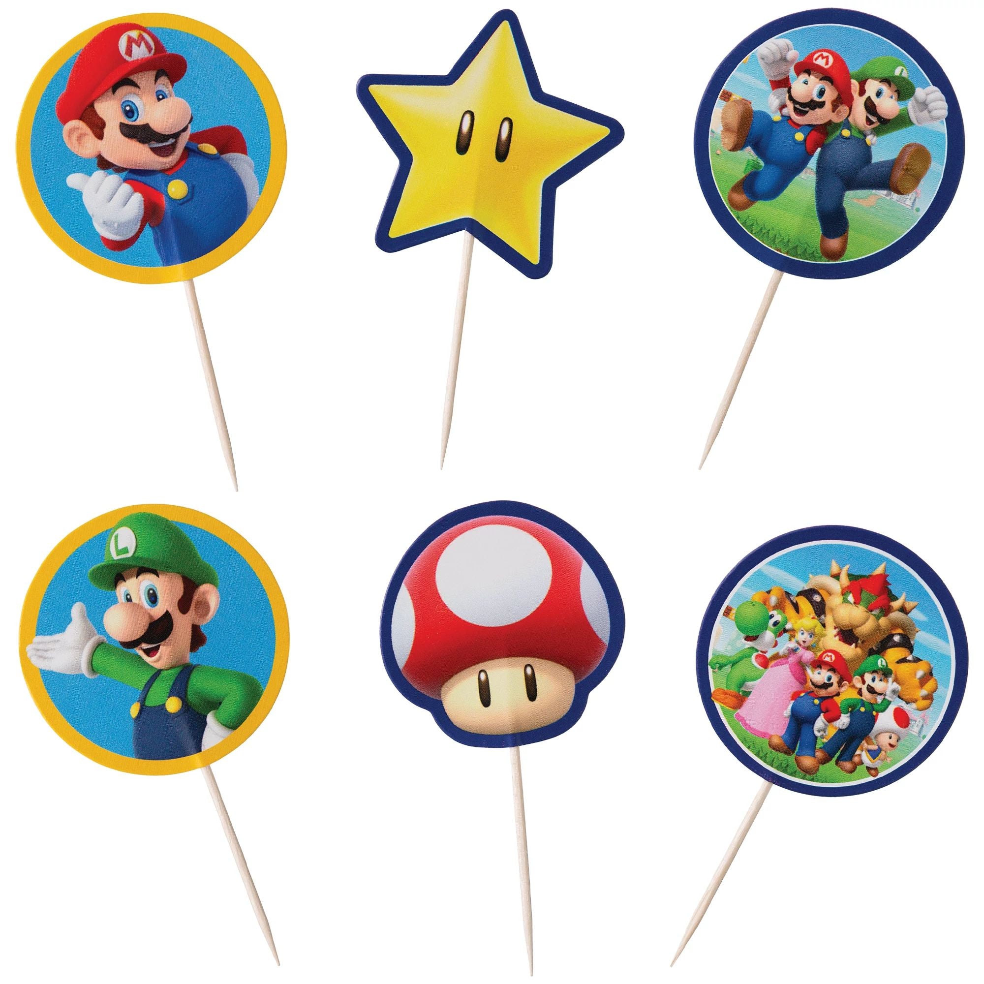 Super Mario Brothers Picks, 24ct