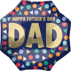 Happy Father's Day Dad 22" Foil Balloon, 1ct