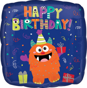 Birthday Monster 18" Foil Balloon, 1ct