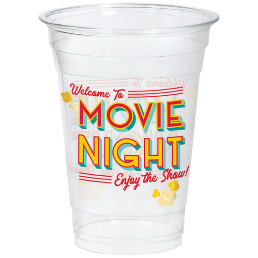 Movie Night Plastic 16oz. Tumbler, 20ct