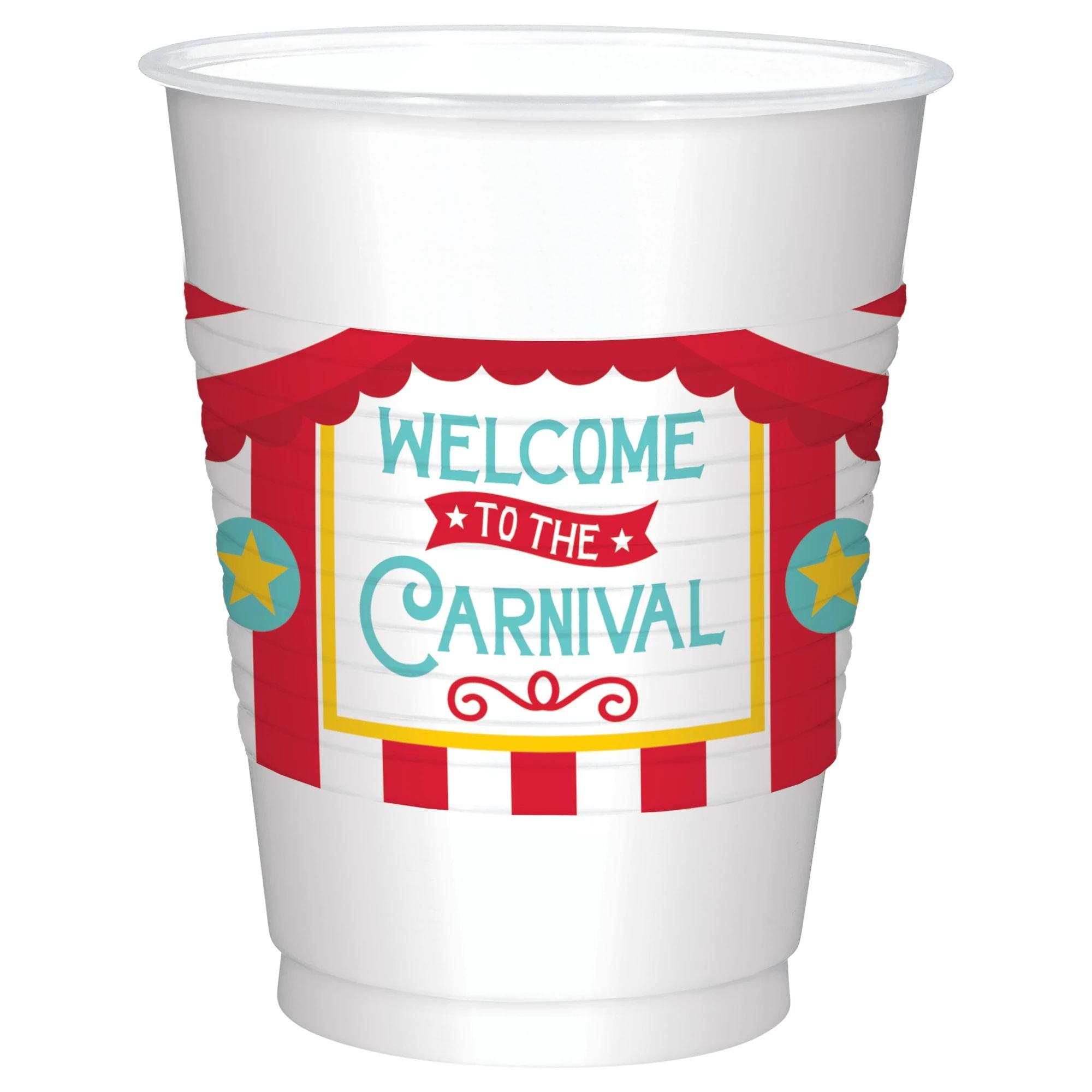 Carnival Printed Plastic Cup, 25ct