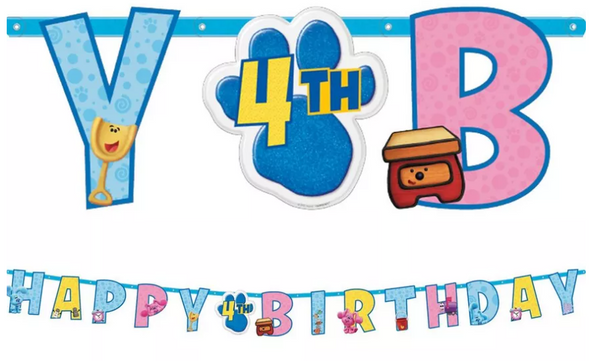 Blue's Clues Jumbo Add An Age Letter Birthday Banner