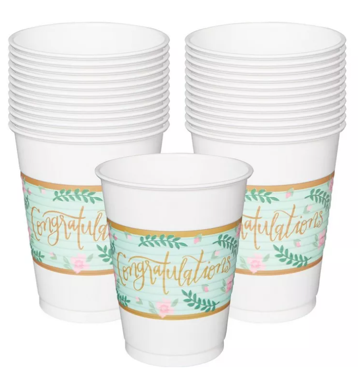 Mint To Be Plastic Cups, 25ct
