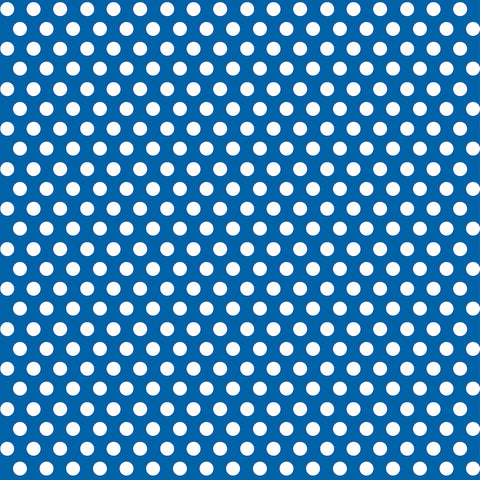 Royal Blue Dots Gift Wrap, 30in x 5ft, 1ct