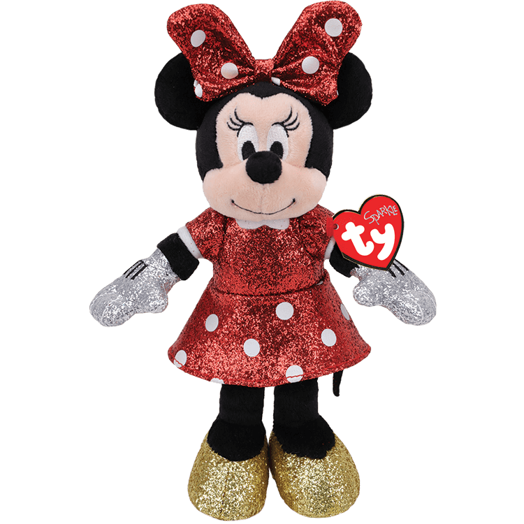 Beanie Buddy - Minnie Mouse Red Sparkle, 1ct