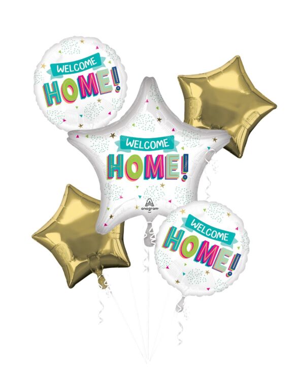 Welcome Home Balloon Bouquet, 5pcs