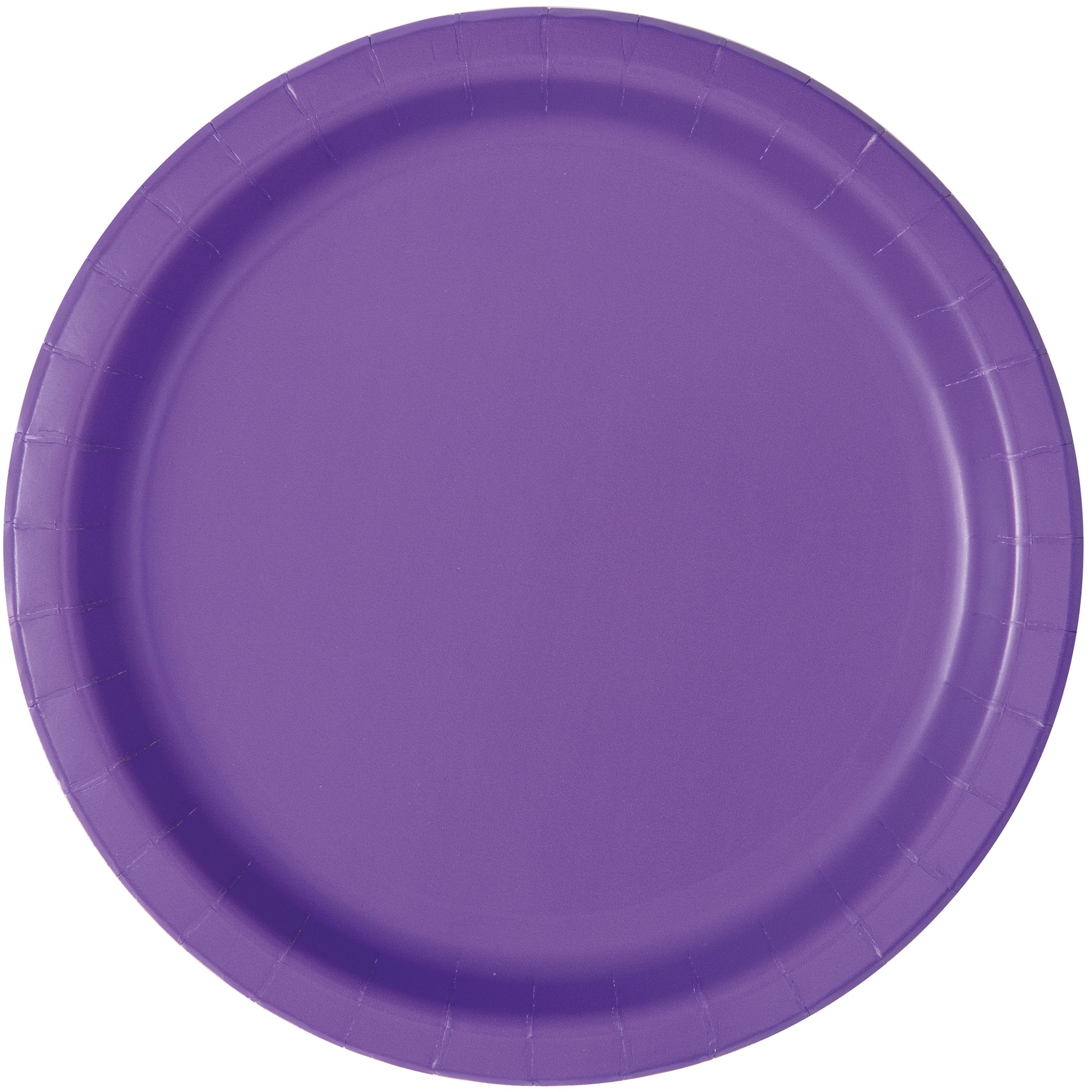 Neon Purple Round 7" Dessert Plates, 8ct