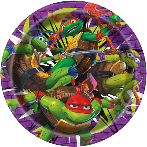 Teenage Mutant Ninja Turtles Mutant Mayhem 9" Plates, 8ct