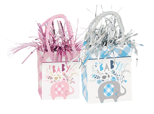 5.5oz Floral Elephant Mini Gift Bag Balloon Weight, 1ct