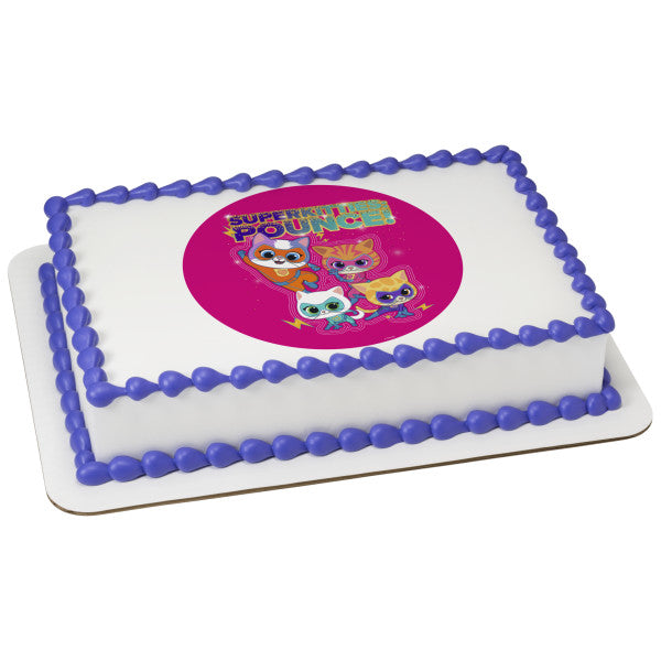 Disney Jr. Super Kitties Pounce! Edible Cake Topper Image