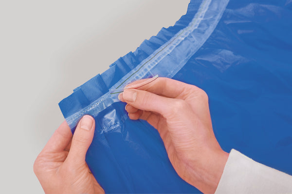 Royal Blue Solid Plastic Table Skirt, 29"x14ft, 1ct