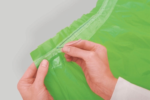 Lime Green Solid Plastic Table Skirt, 29"x14ft, 1ct