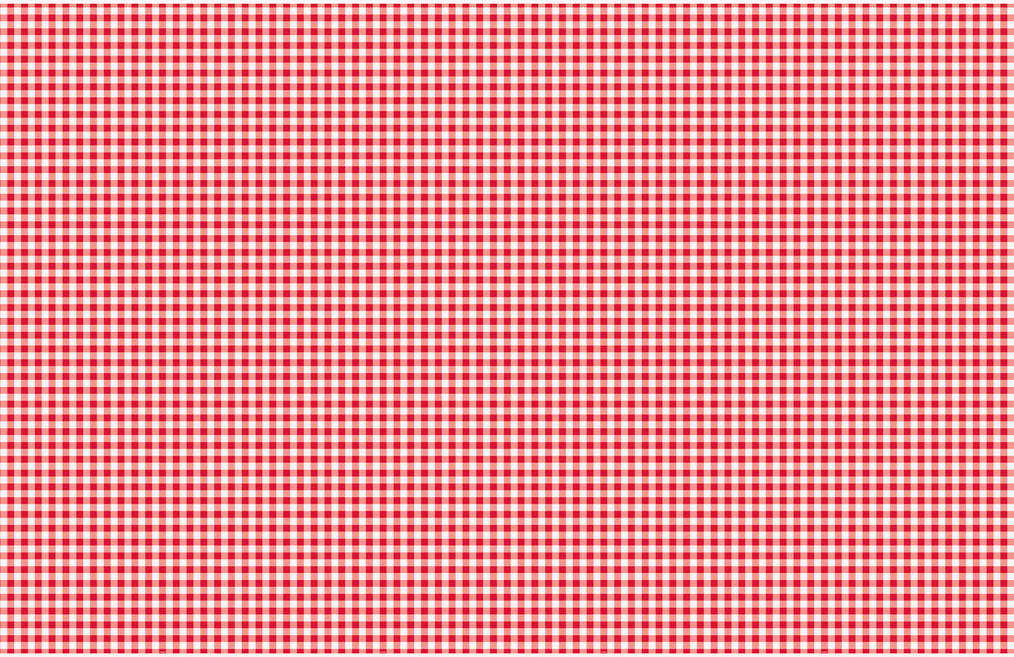Red Gingham Rectangular Plastic Table Cover, 54" x 108", 1ct