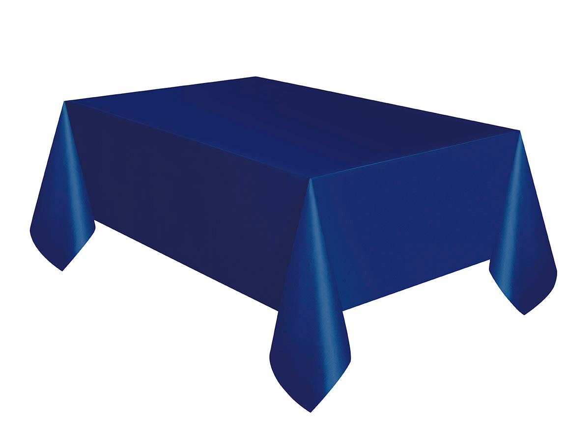 Navy Blue Plastic Table Cover, 54" x 108", 1ct A Birthday Place