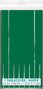 Kickoff Football Field Rectangular Foil Table Cover, 54" x 84", 1ct
