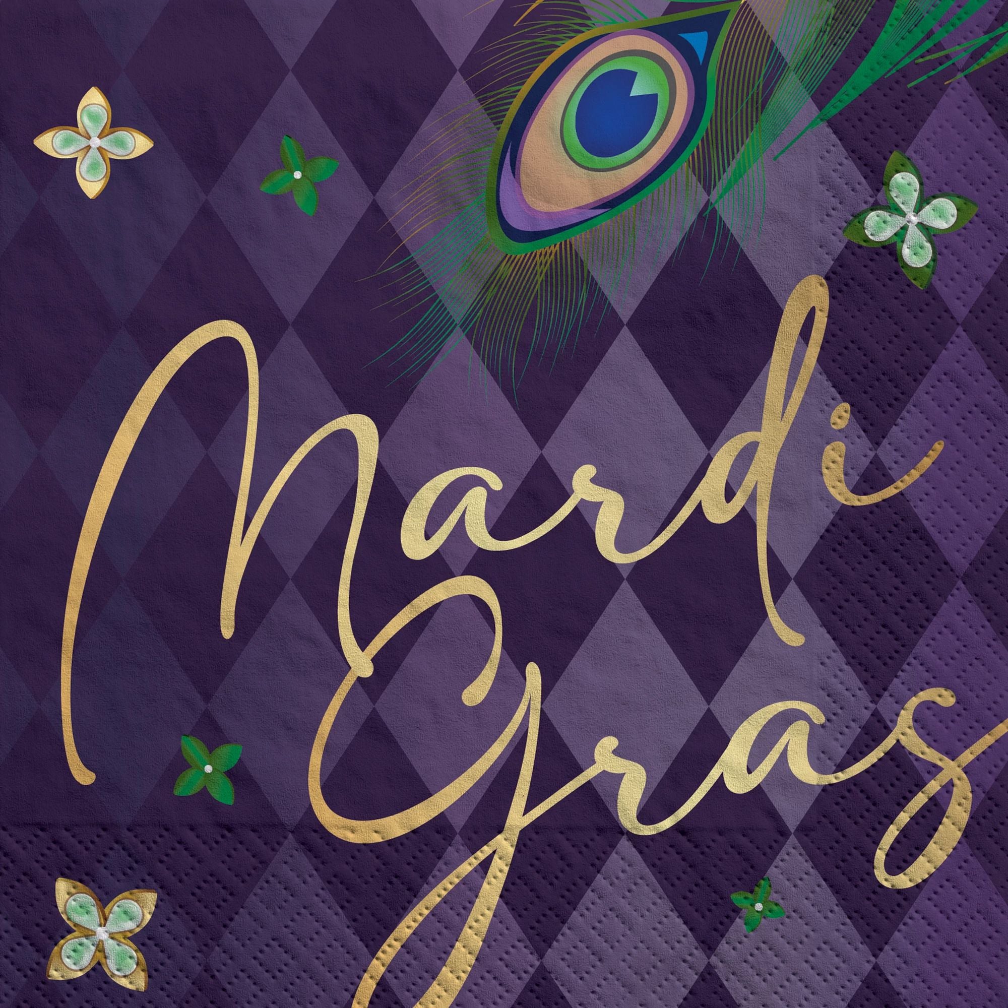 Mardi Gras Masquerade Luncheon Napkins, 16ct