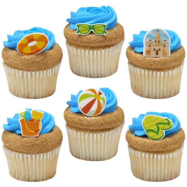 Fun in the Sun - Red 3 Free Sweet Décor® Edible Decorations  12ct