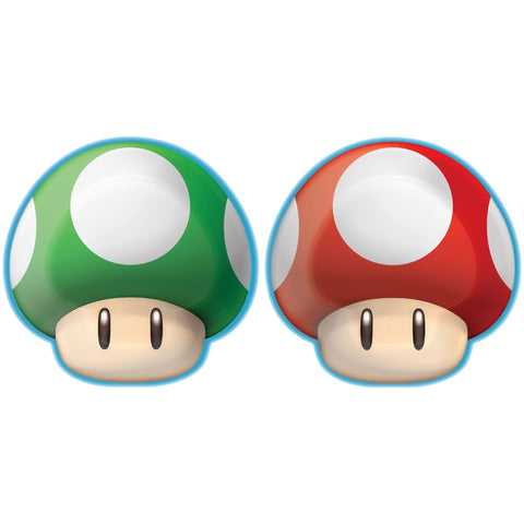 Super Mario Brothers 7" Shaped Plates, 8ct
