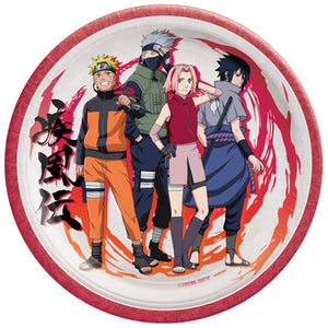 Naruto 9" Round Plates, 8ct