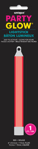 Red Glow 6" Light Stick, 1ct