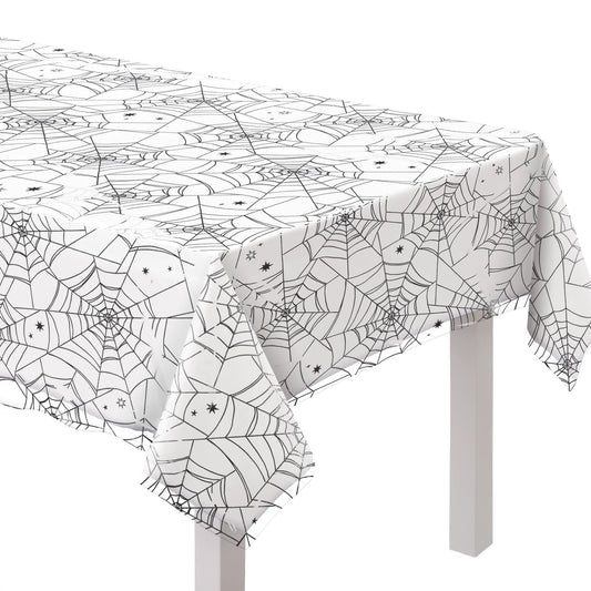 Spider Web Night Clear Tablecover, 1ct