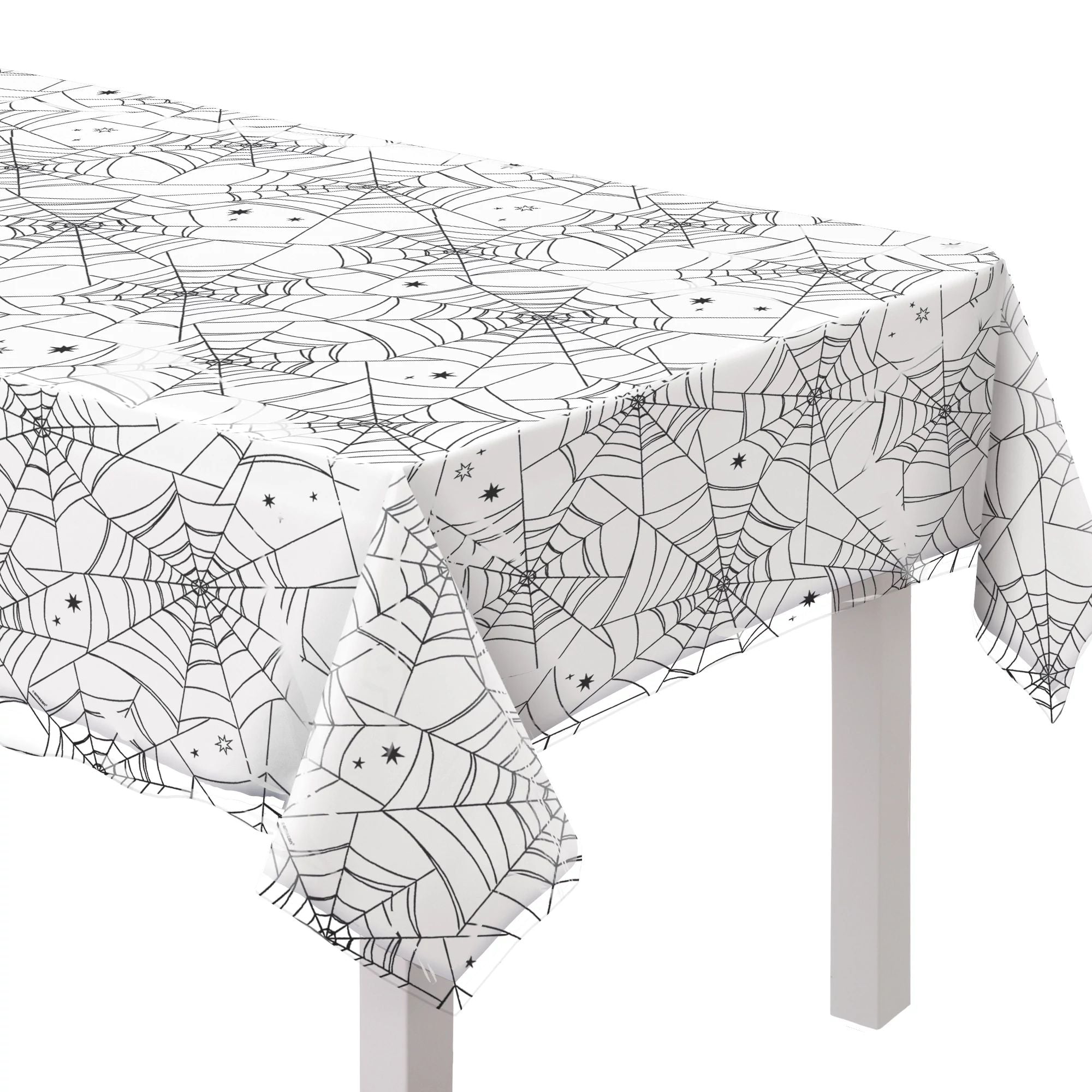 Spider Web Night Clear Tablecover, 1ct