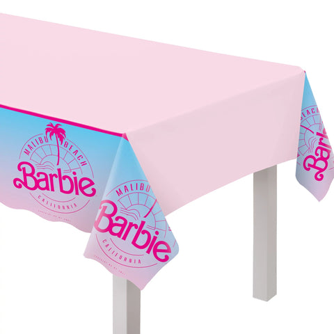 Malibu Barbie Plastic Table Cover, 1ct