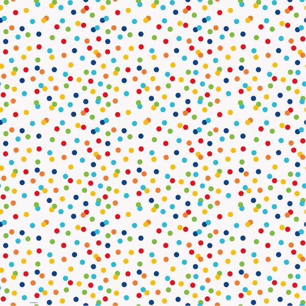 Rainbow Polka Dots Gift Wrap, 30in x 5ft, 1ct