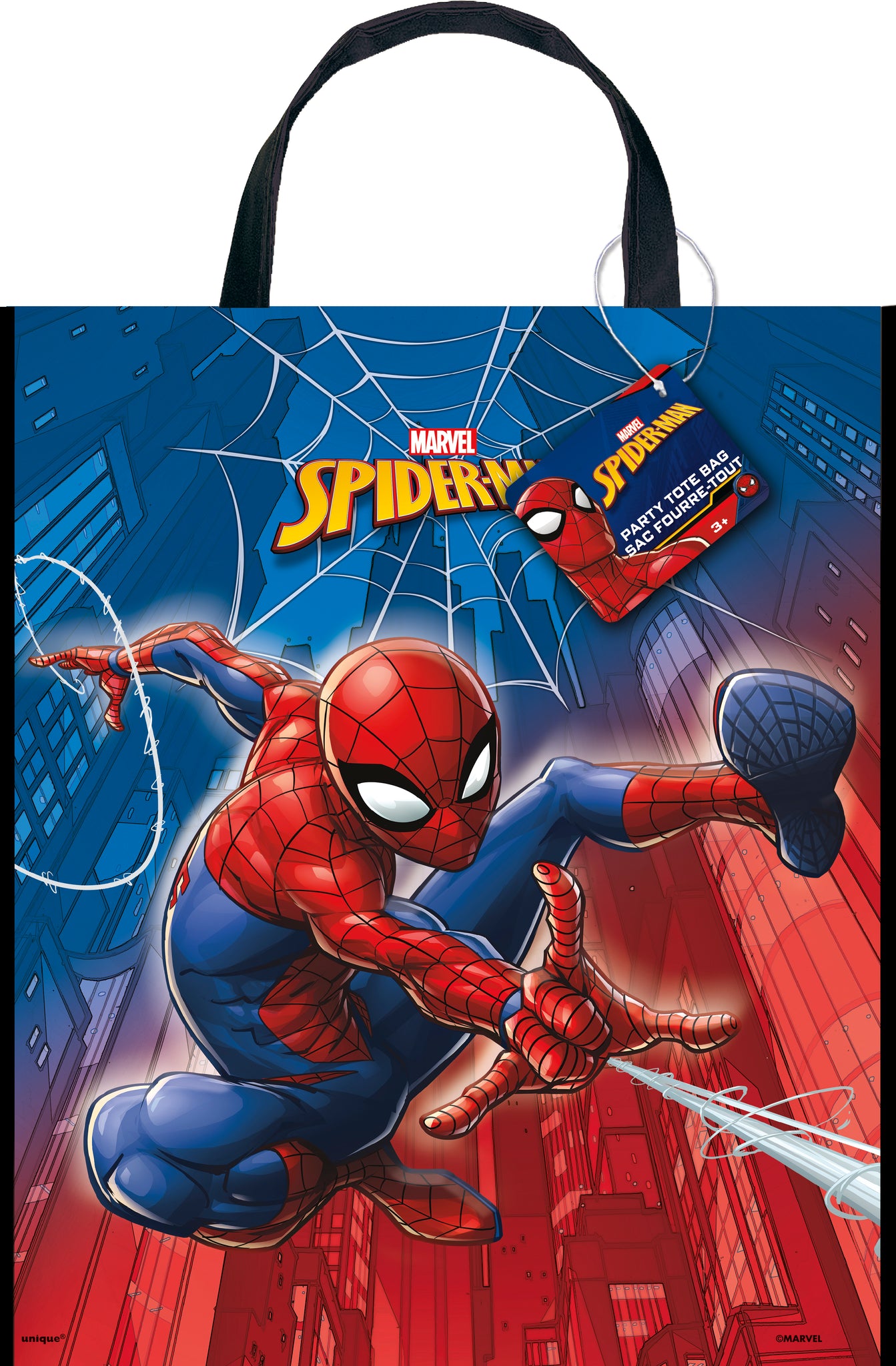 Spider-Man Tote Bag, 13" x 11", 1ct