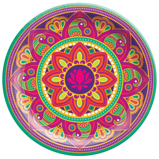 Rangoli Dream 10.5" Round Plates, 8ct