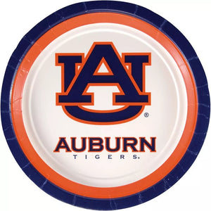 Auburn University 9" Round Plates, 10ct