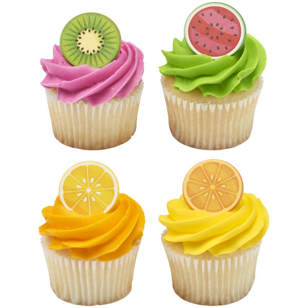 Favorite Fruits  Cupcake Rings 12ct