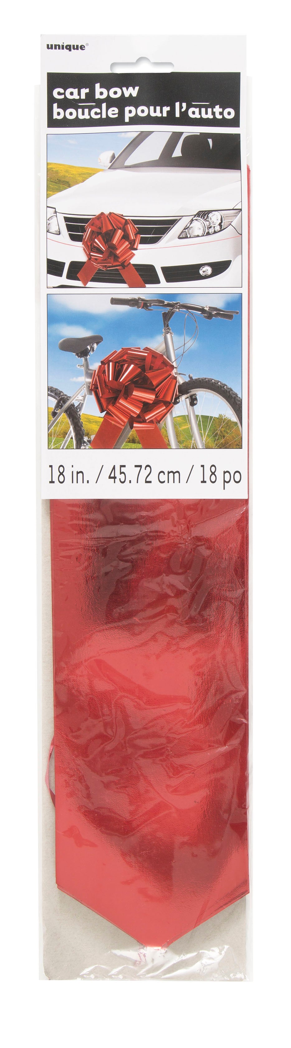 Red 18" Car Bow, 1ct