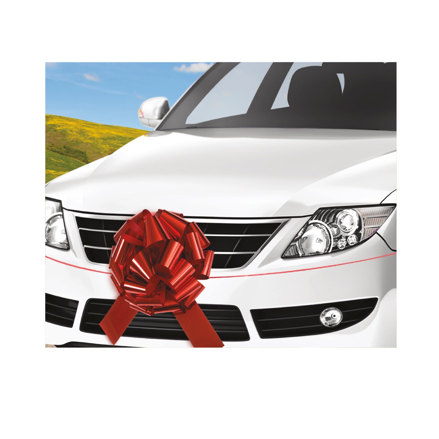 Red 18" Car Bow, 1ct