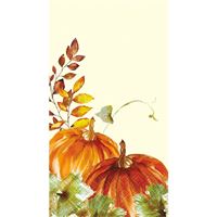 Watercolor Fall Pumpkins Guest Towels  16ct