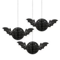 Halloween Bat Honeycomb Hanging Decorations 3ct