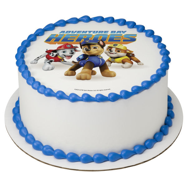 PAW Patrol Adventure Bay Heroes  Edible Cake Topper Image