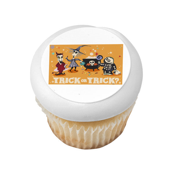 Disney Tim Burton's The Nightmare Before Christmas Trick or Trick?  Edible Cake Topper Image