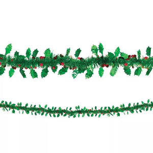 Holly & Berries 9ft Garland, 1ct