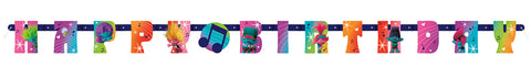 Trolls "Happy Birthday" Jointed Banner, 6.25ft, 1ct