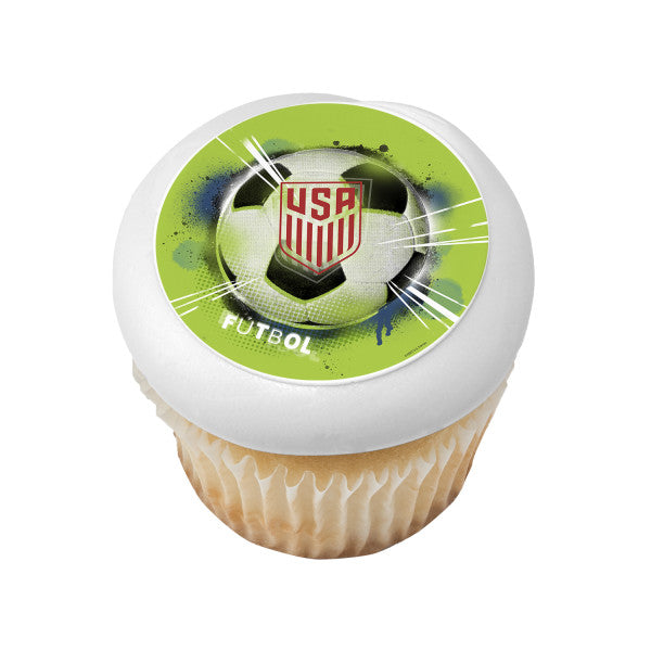 U.S. Soccer Fútbol Edible Cake Topper Image