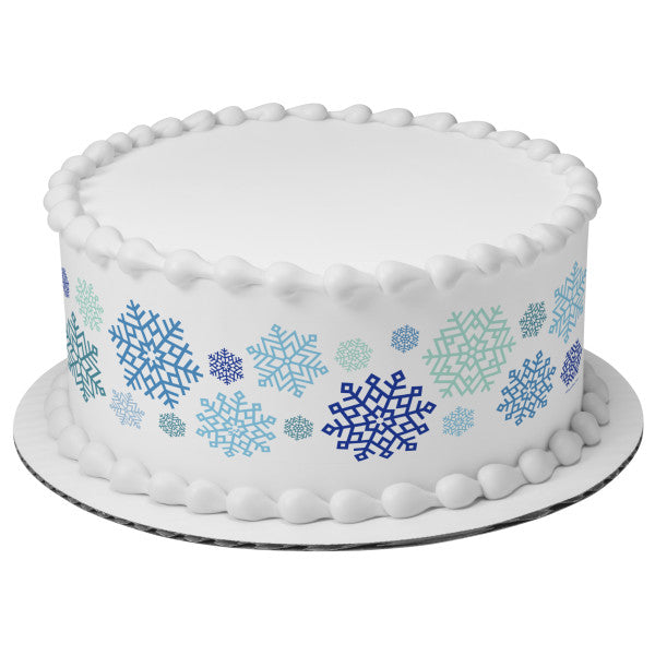 Winter Wonderland Edible Cake Topper Image Strips 3ct