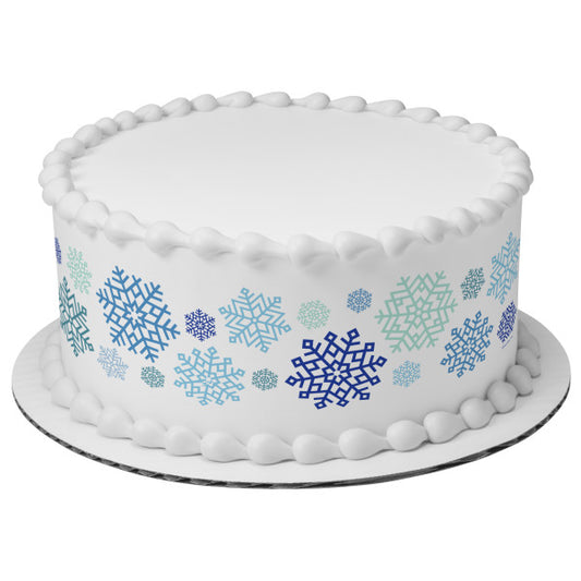 Winter Wonderland Edible Cake Topper Image Strips 3ct