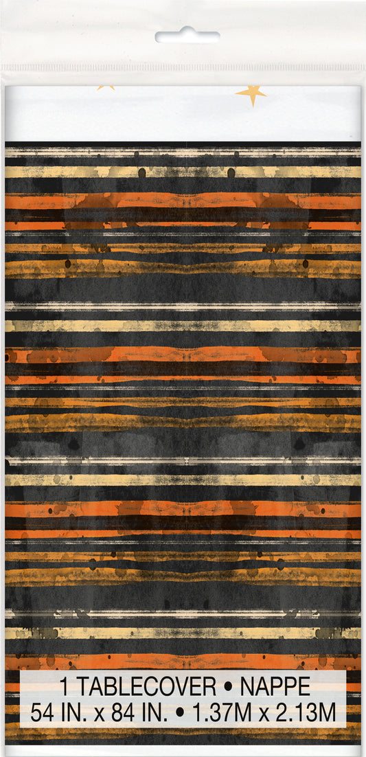 Mantel rectangular de plástico para Halloween, diseño de luna llena, 54 x 84 pulgadas, 1 unidad