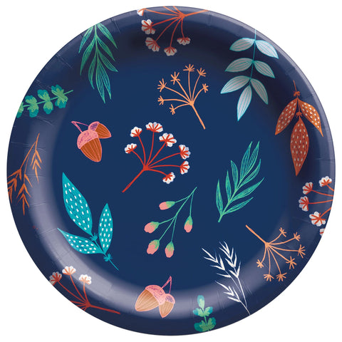 Fall Gather 6.75" Round Plate, 20ct
