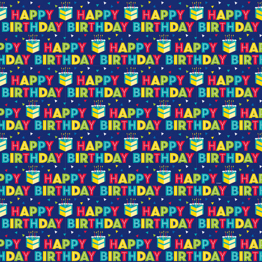 Peppy Birthday Gift Wrap, 30" x 5 ft