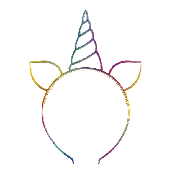 Rainbow Unicorn Party Headband, 1ct