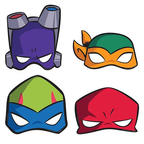 Rise of the TMNT Party Masks, 8ct